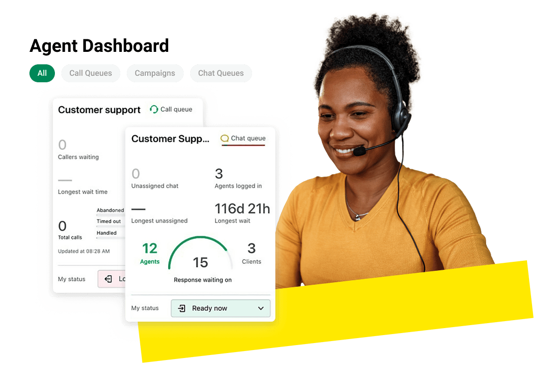 Mit dem konsolidierten Dashboard von GoTo Connect Sie Zeit und Geld.