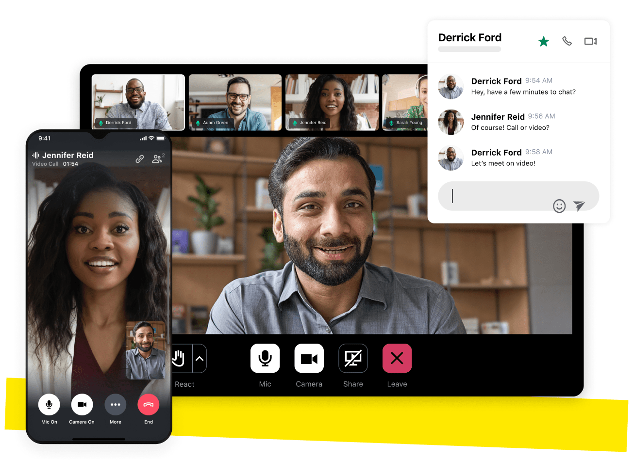 Telefonie, Meetings und Messaging auf jedem Gerät. Mit GoTo Connect erleben Sie einfaches Teamwork an jedem Ort. Mit GoTo Connect können Ihre Teammitglieder auf jedem Gerät telefonieren, Meetings abhalten und Nachrichten senden. Die Meetingteilnahme ist sogar ganz ohne Download direkt im Browser möglich. 